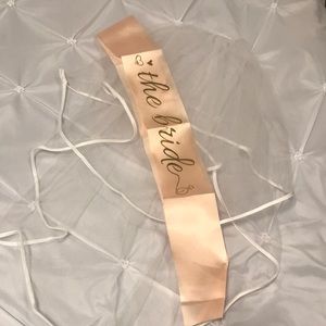 Bride to be sash and veil